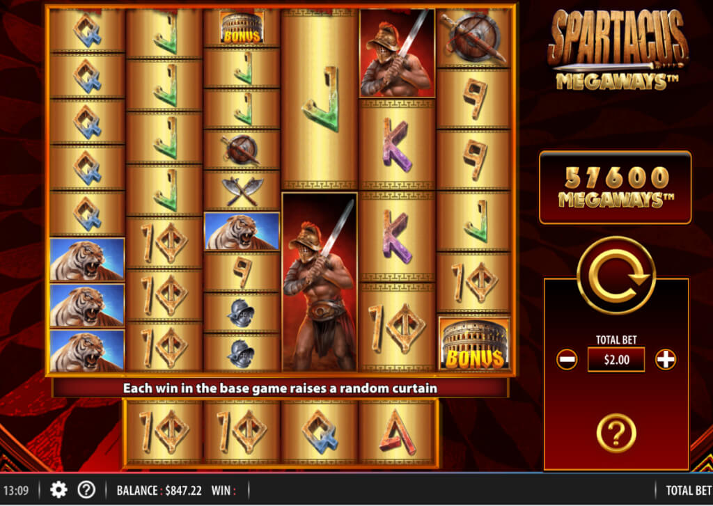 Spartacus Megaways screenshot